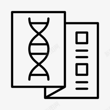 DNA海报dna测试健康保健图标图标