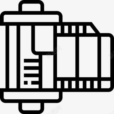 照相机摄影图照相照相机摄影8线性图标图标