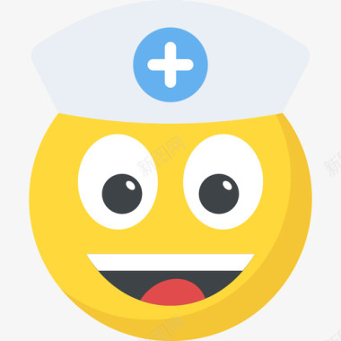 助理护士护士笑脸3号平的图标图标