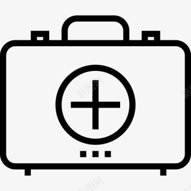 医疗卫生图标急救箱医疗卫生3线性图标图标