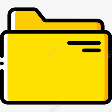 矢量文件文件夹文件和文件夹12黄色图标图标