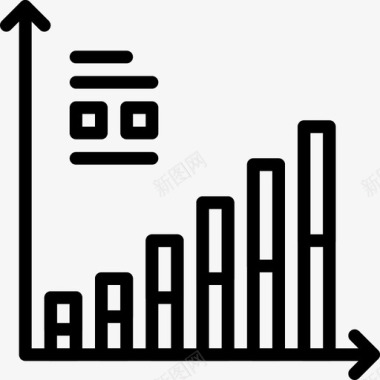 易拉卷分析商业金融图标图标