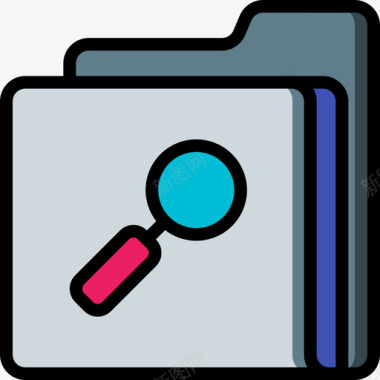 兰博基尼文件夹图标文件夹数据安全10线性颜色图标图标