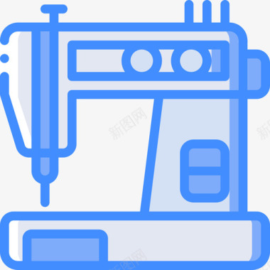 缝纫机家用电器4蓝色图标图标