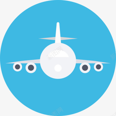 交通工具飞机飞机旅行38平的图标图标