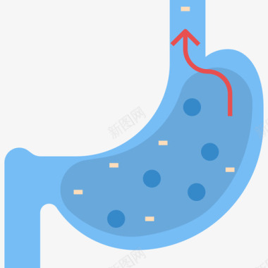 胃难受胃医用76扁平图标图标