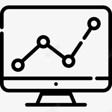 监控监控搜索引擎优化在线营销6线性图标图标