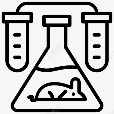 研究物质化学烧瓶锥形瓶实验室图标图标