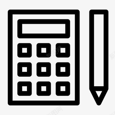 读书报告会计计算器报告图标图标