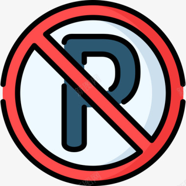 禁止停车11号停车位直线颜色图标图标