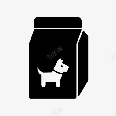 狗粮盒子宠物图标图标