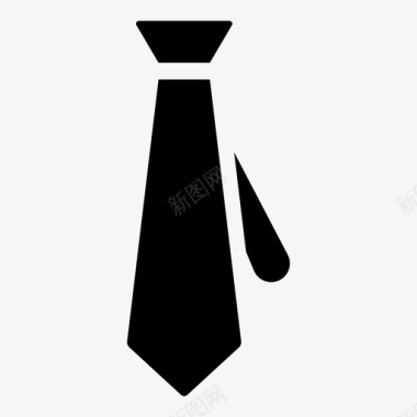 领带西装电影摄影机音响铃铛领带图标图标