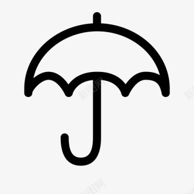 伞雨太阳图标图标