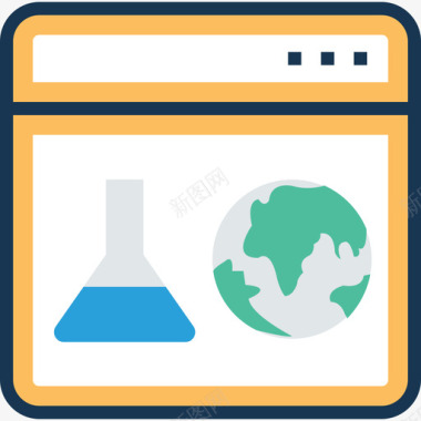 科学小实验实验室科学技术8线性颜色图标图标