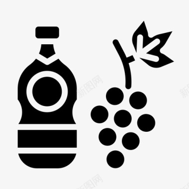 葡萄汁饮料葡萄酒图标图标