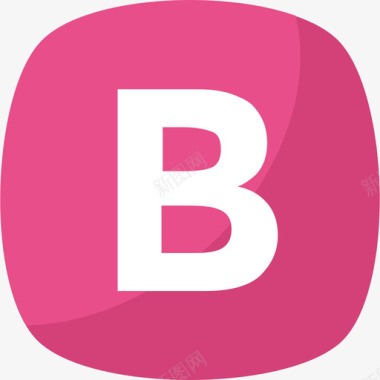 字母B符号26扁平图标图标