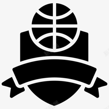篮球贴纸篮球徽章篮球联盟图标图标