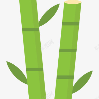 竹子竹子自然31扁平图标图标