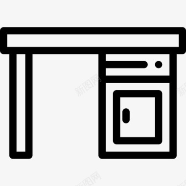 M54办公桌家具54直线型图标图标