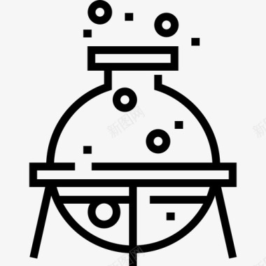 药物化学烧瓶化学11线性图标图标