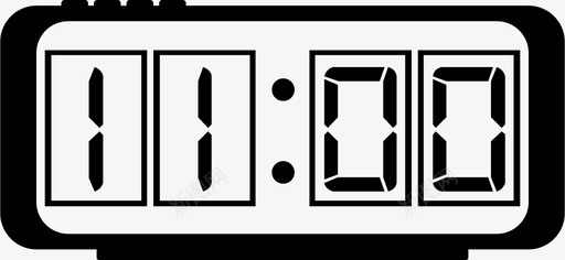 PNG闹钟数字钟闹钟警报图标图标