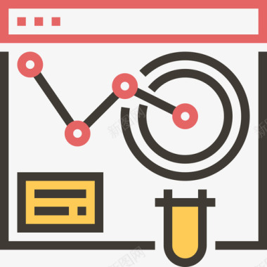 黄色阴影分析数据分析3黄色阴影图标图标