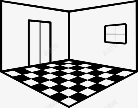 房间地板起居室图标图标