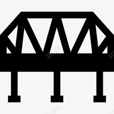 桥梁桥梁铁路7填充图标图标