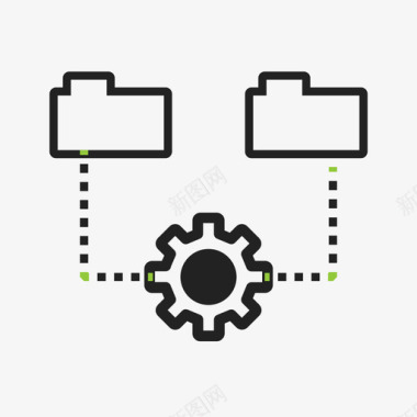 自动化自动化数据流数据管理图标图标