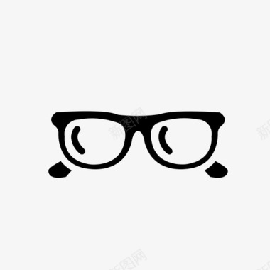 眼镜材料近视眼图标图标