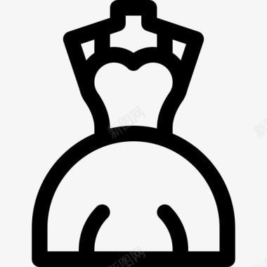 婚纱时尚电子商务6直系图标图标