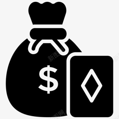 赌钱赌博赌场俱乐部图标图标