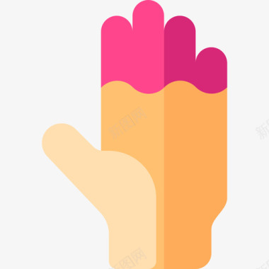 手部holi7扁平图标图标