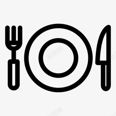 庆典餐盘餐具餐食图标图标