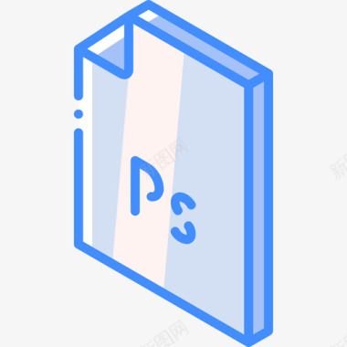 Psd文件夹和文件蓝色图标图标