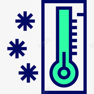 水温温度计温度计天气99绿影图标图标