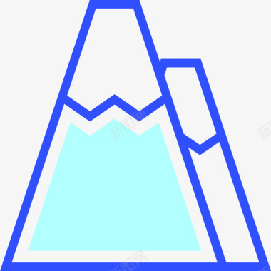 山冬季29线性颜色图标图标
