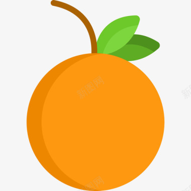 橘子食物和饮料11平的图标图标