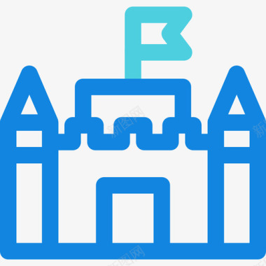 城堡商业172直线蓝图标图标