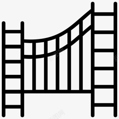 桥梁素材明石凯歌桥基天桥建筑图标图标
