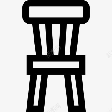咖啡店椅子椅子咖啡店32直线型图标图标