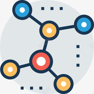 生物分子科学分子科学与技术9线性颜色图标图标