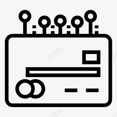 数字货币信用卡数字电子支付图标图标