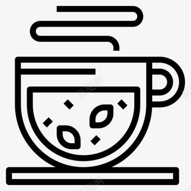 热饮一杯茶热茶图标图标