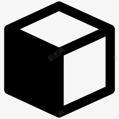 立方体方框元素图标图标