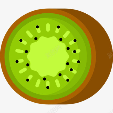 食品果蔬猕猴桃食品和饮料11平的图标图标