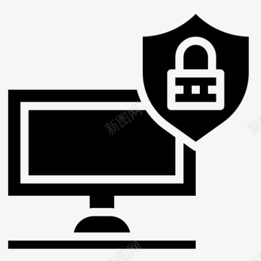移动优化服务数据保护电脑锁定图标图标