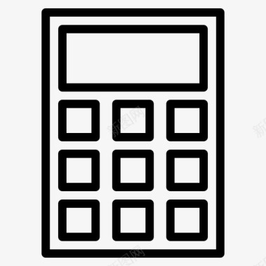 数学标识符计算器数学数字图标图标