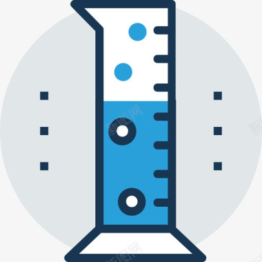实验用具实验室科学技术8线性颜色图标图标