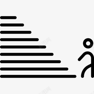脚步台阶攀爬脚步图标图标